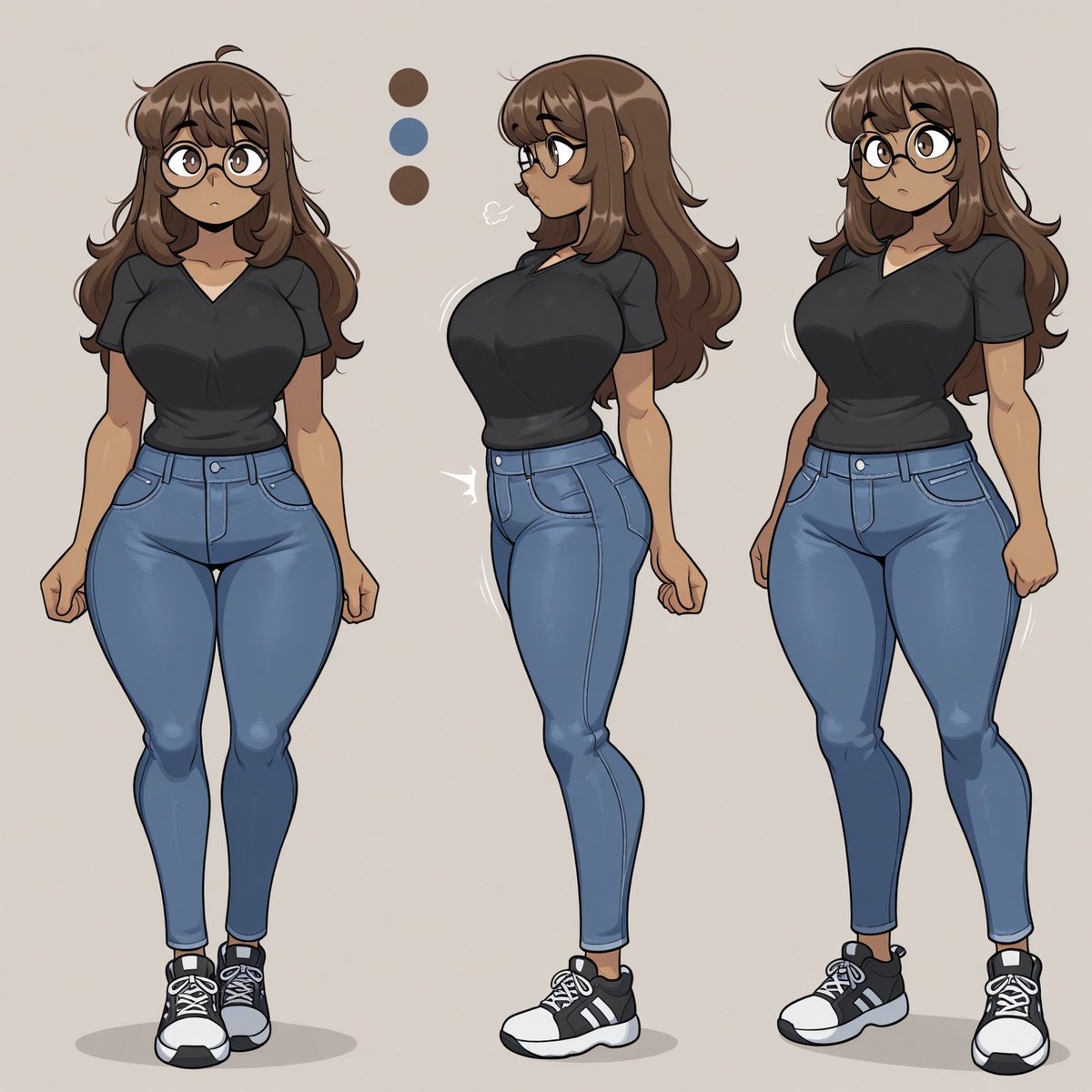 AiBlimpExploder's tweet photo. Made some reference sheets of Denise so anyone can be smelly and make pics of her!!!! https://t.co/yOny3xlIYE