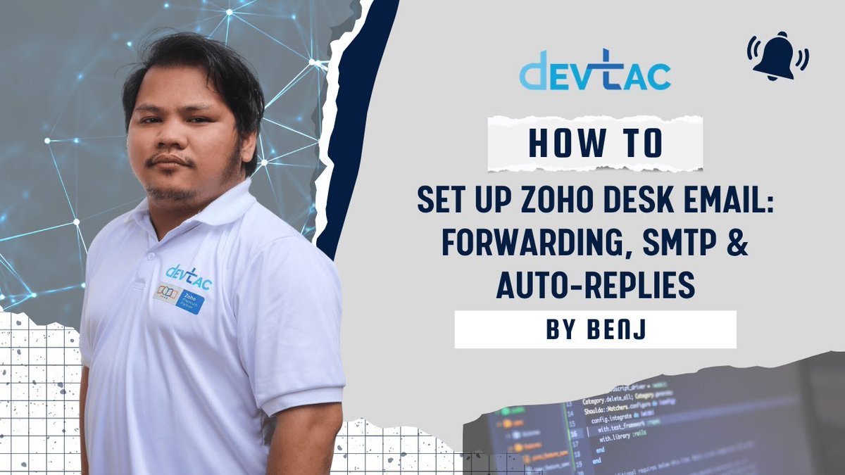 devtaccrminc's tweet image. 🚀 Simplify customer service with Zoho Desk! Learn email forwarding, outgoing servers, and auto-reply templates in this quick guide.

👉 Watch here: zurl.co/fvZ6O

#ZohoDesk #ZohoPremiumPartner #CRMSolutionsPhilippines #CustomerSupport #ZohoImplementationPartner