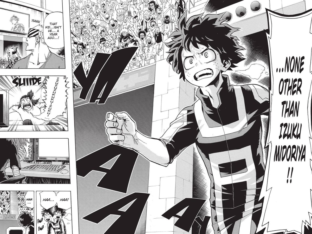 ladolcevolk's tweet image. Didn’t use his quirk once. Just quick thinking, environmental awareness, and the most determination to win.

People don’t take him seriously in some respects bc of their quirk biases but it’s VERY clear Deku was always ahead of everybody else in the real essential hero traits.