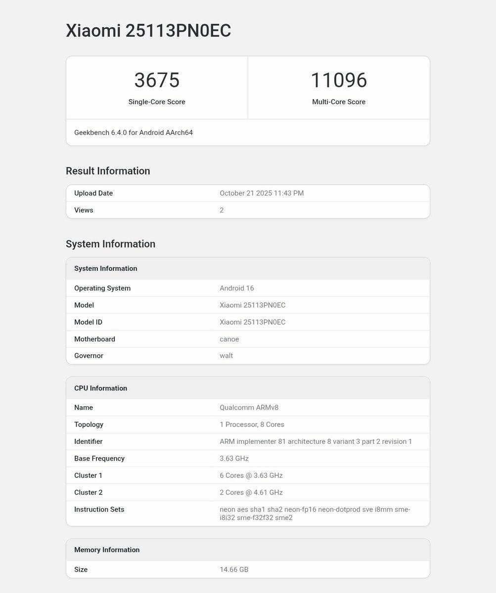 tarunvats33's tweet image. New Geekbench scores for the Exynos 2600 are out — and here’s how it stacks up against Snapdragon! ⚔️

Exynos 2600 
🧠 Single: 3047
💪 Multi: 10025

Snapdragon 8 Elite
🧠 Single: 3186
💪 Multi: 10042

Snapdragon 8 Elite Gen 5
🧠 Single: 3675
💪 Multi: 11096

Interestingly, the…