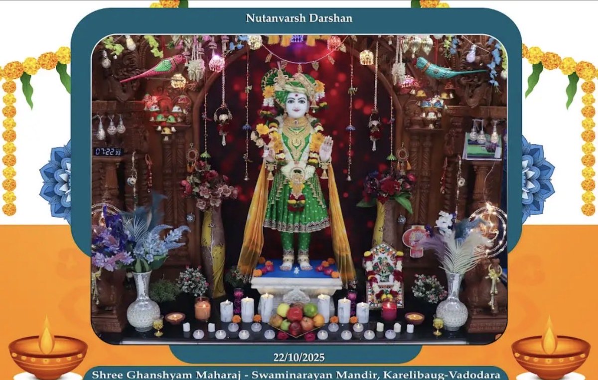 Nutanvarsh Darshan, Shree Ghanshyam Maharaj, Karelibaug-Vadodara (22/10/2025)