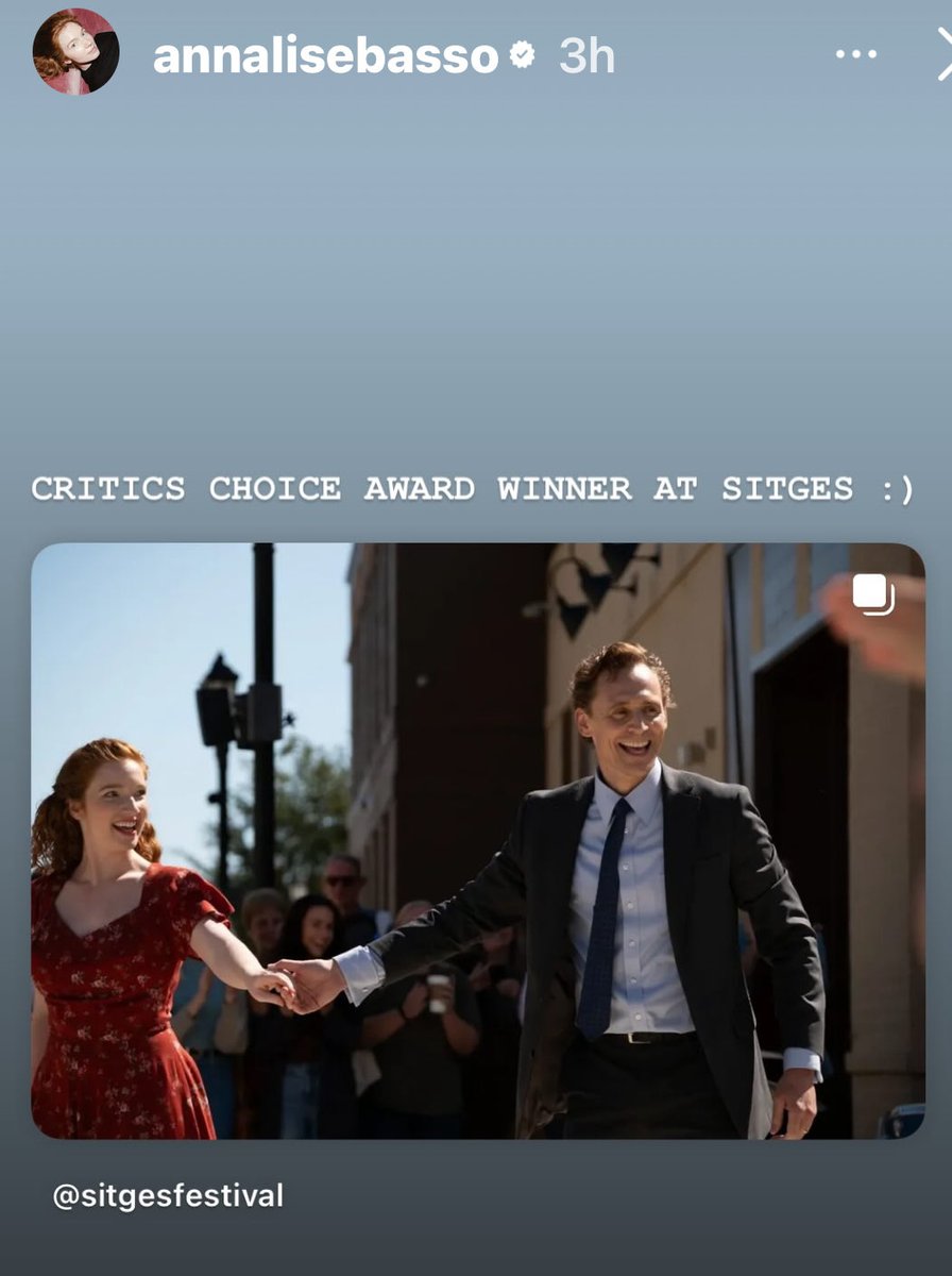 ZyliceLiddell's tweet photo. #TheLifeofChuck wins Critics Choice Award at #SITGES ! #sitgesfilmfestival #TLOC https://t.co/HTgqTYtrxo