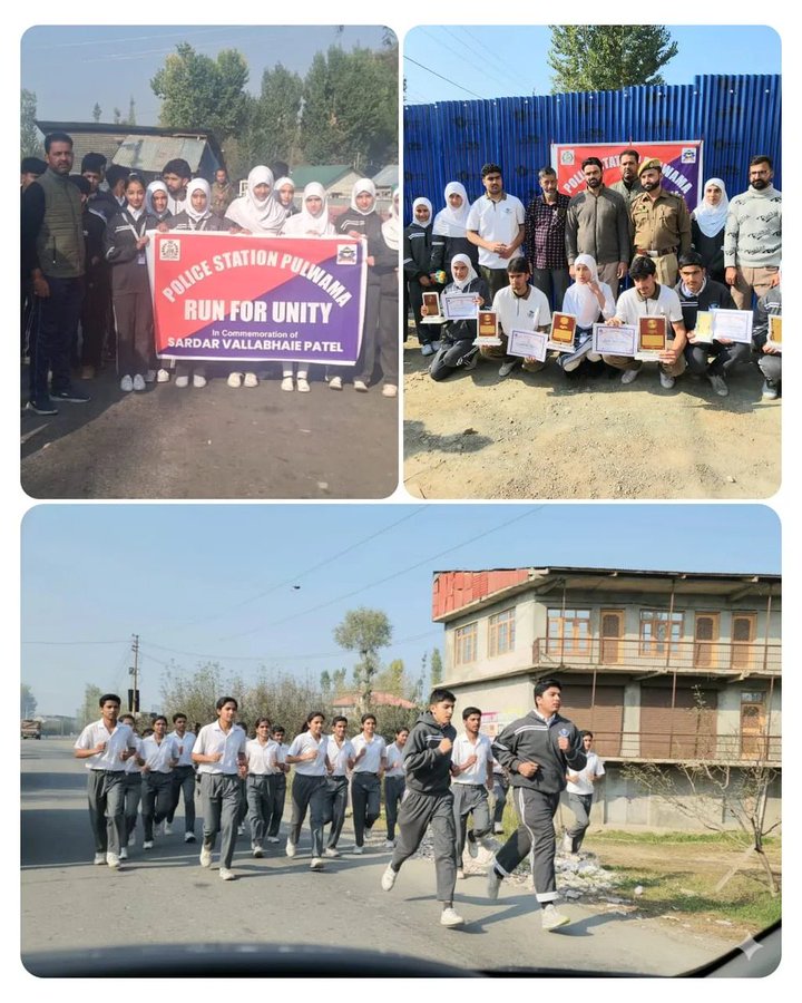 FatimaK6992408's tweet image. J&amp;amp;K Police’s ‘Run for Unity’ saw enthusiastic youth celebrating Sardar Vallabhbhai Patel’s legacy! A vibrant display of unity, fitness &amp;amp; patriotism inspiring the next generation. Together, stronger!   #RunForUnity #JammuKashmir #UnityInDiversity #RamRajyaKaDeepotsav #Karuppu