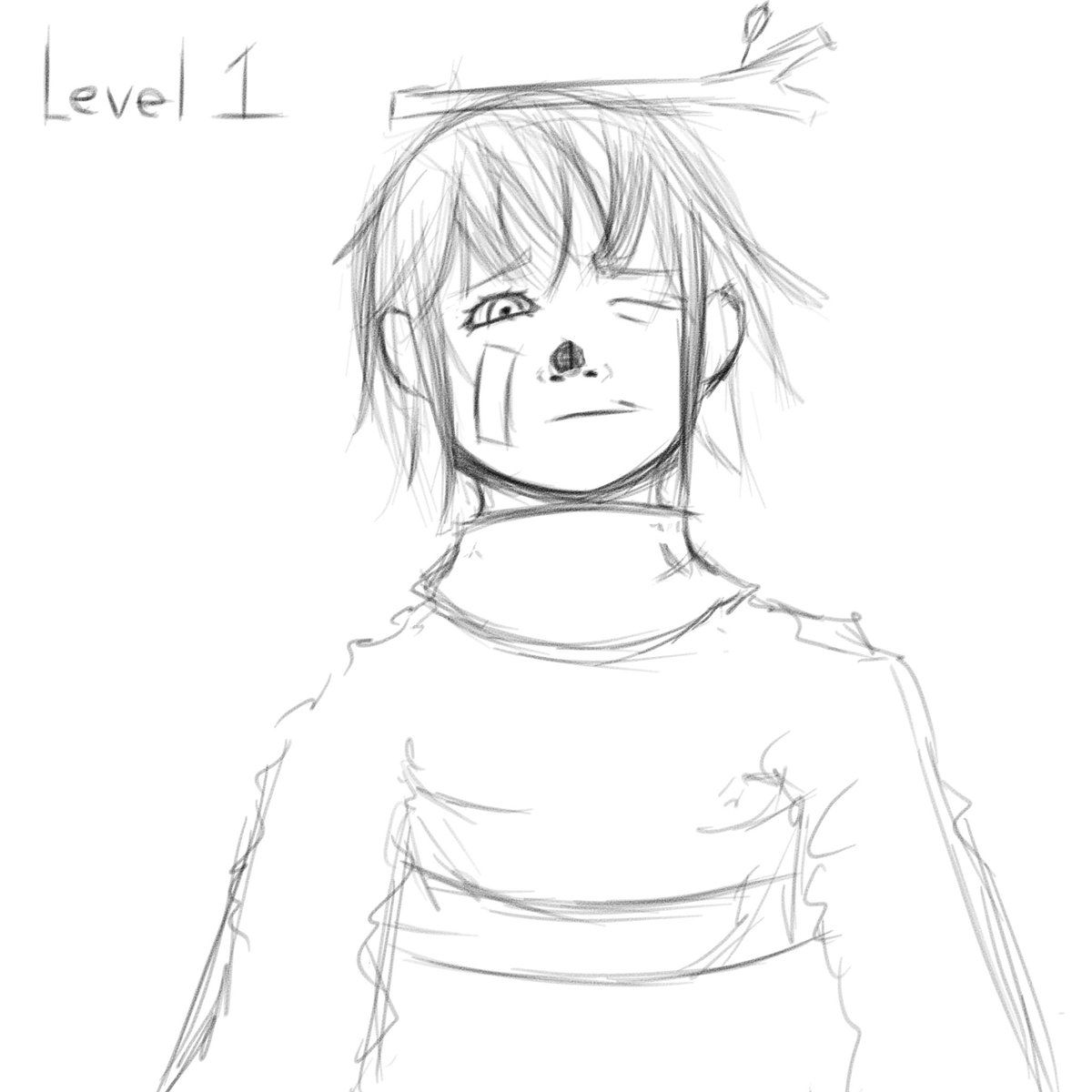 CD_2653's tweet photo. Frisk Lv20, or maybe they is just dehydrated #Undertale #frisk #lv20 https://t.co/iJCyDCe25I