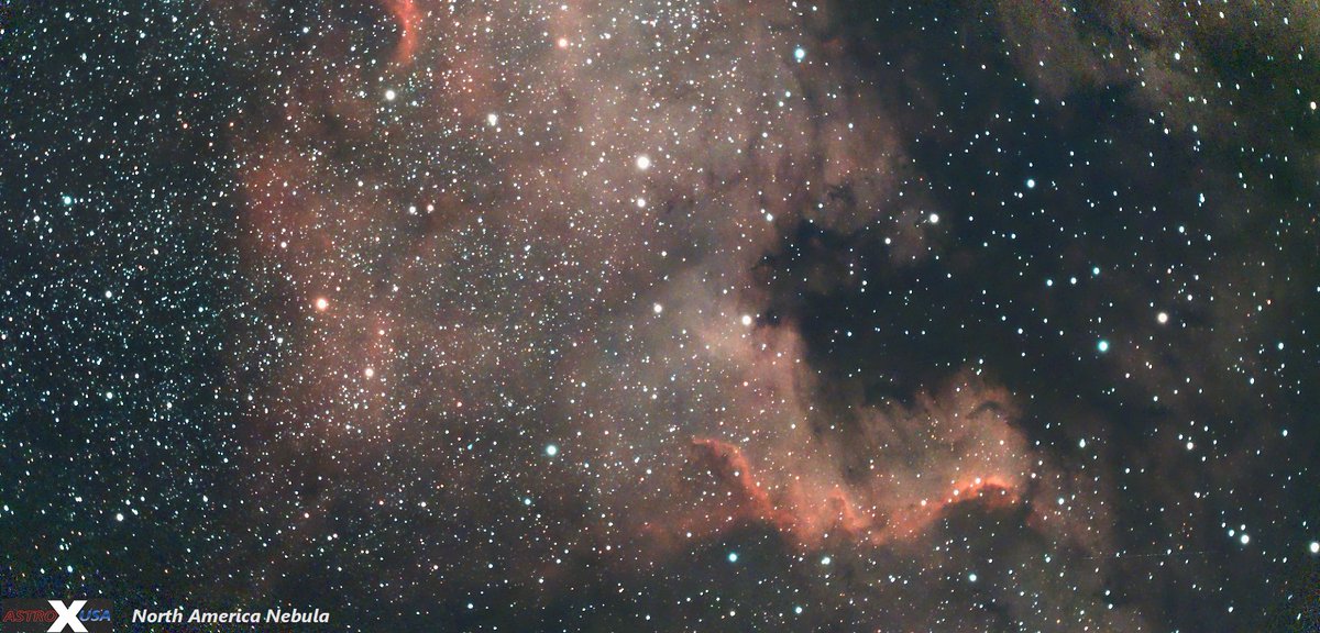 Since I already got the comet on camera last week, I used the clear skies tonight to photograph the North America Nebula (C20).  This was 100 minutes of exposure time from here at CSWX HQ in Cannon County, TN.