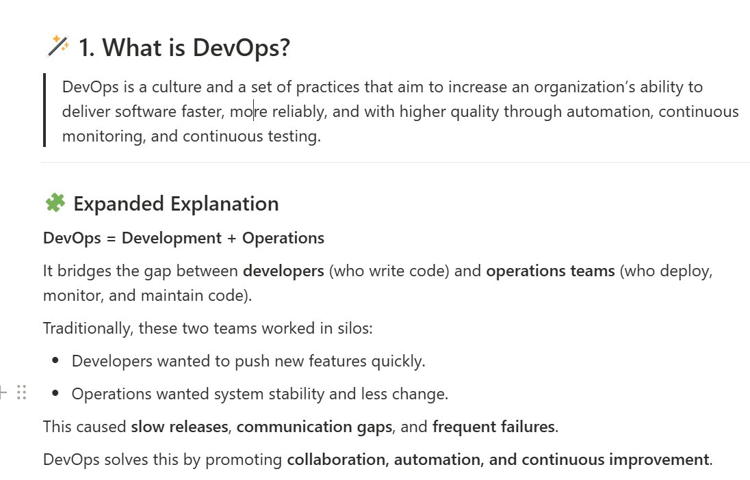 cr_codes's tweet image. 🌟 DevOps Journey – Part 1
Today, I dived into the basics! 🚀
Topics I explored:
✔ What is DevOps?
✔ Key Pillars of DevOps
✔ DevOps Lifecycle
✔ Interview Cheat Sheet
📚 Sharing my detailed notes below 👇
#DevOps #LearningJourney