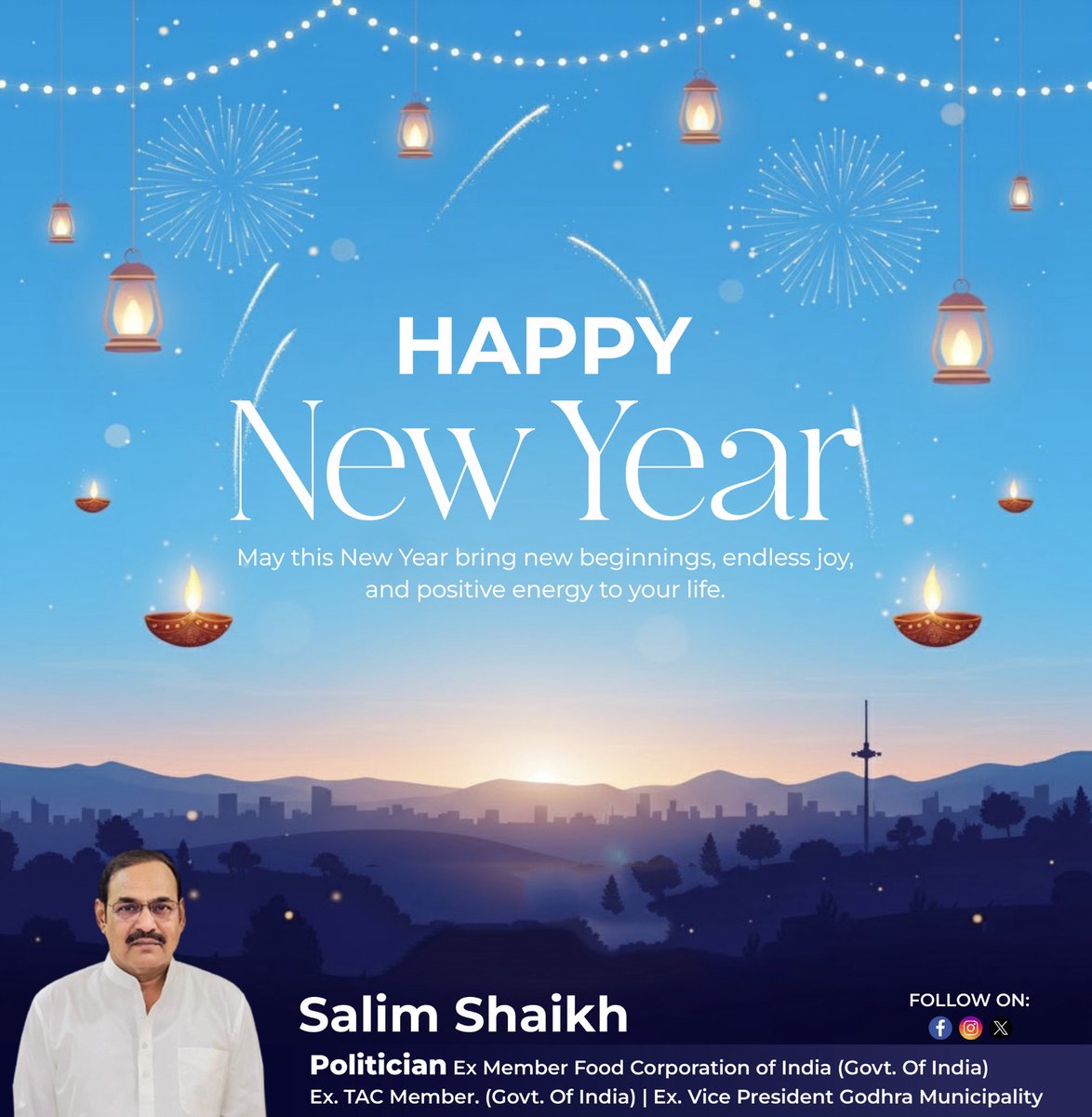 salimshaikh5ya1's tweet image. आपको और आपके परिवार को नए साल शुभकामनाएं 🙏
इस नववर्ष का दिव्य आशीर्वाद आपके और आपके परिवार के लिए शांति, खुशी और अनंत सफलता लेकर आए।
.
.
#HappyNewYear2025 hindunavvarsh #hindunavavarsha #NayiShuruaat #NewBeginnings #NewDreams #PositiveVibes