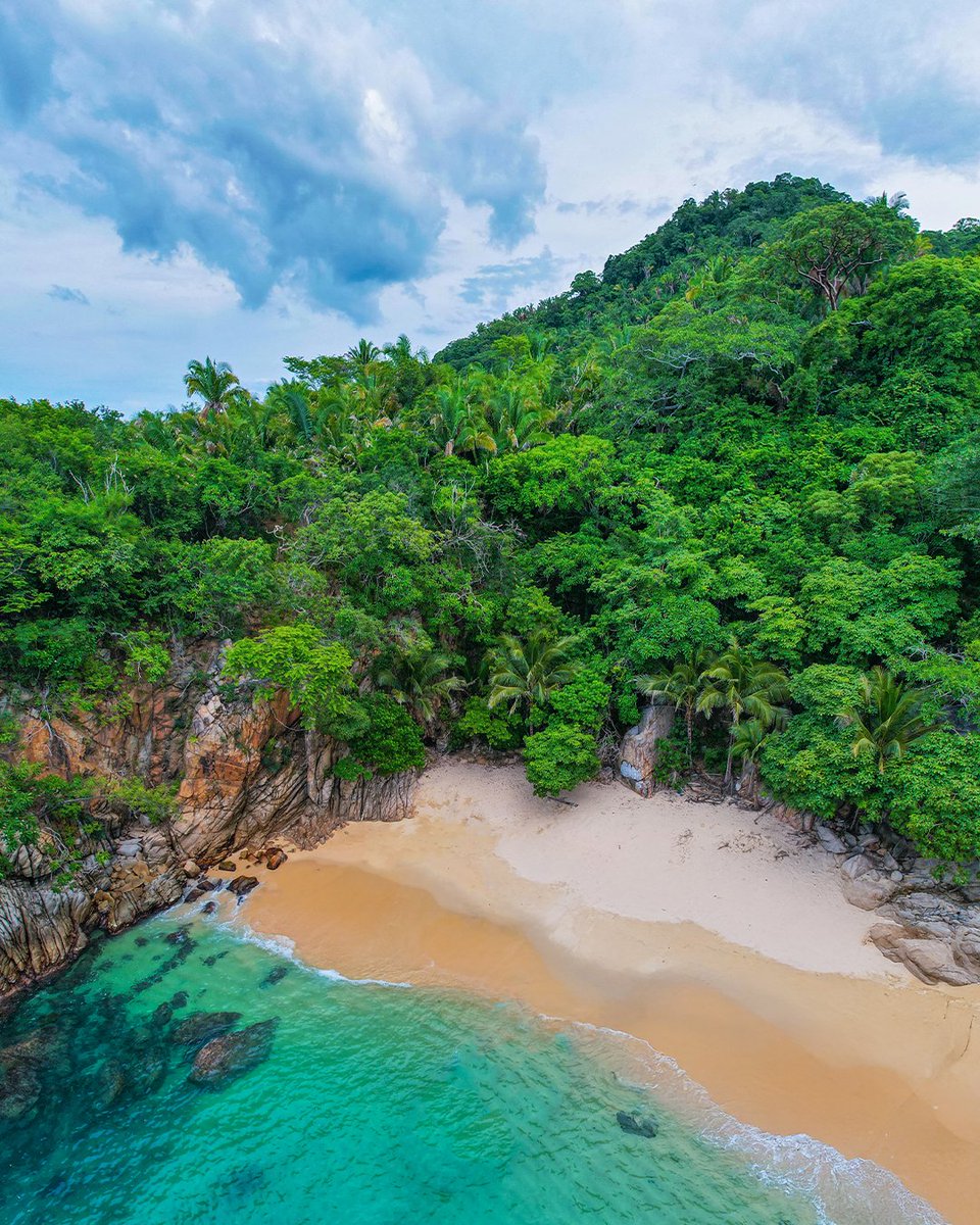 A turquoise gem in southern #PuertoVallarta 🌊 Which beach is your go-to?
.
#Travel #Mexico