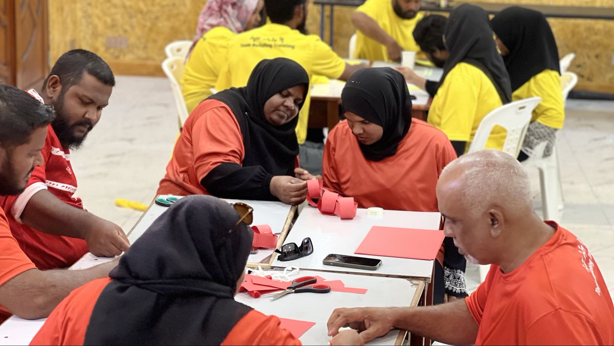 Team Building Training conducted for Mathiveri Council members and staff at AA. Mathiveri from 17th to 18th October 2025!

The sessions focused on developing effective communication, problem-solving, conflict resolution, and collective accountability.

<a href="/lgaMaldives/">Local Government Authority</a>