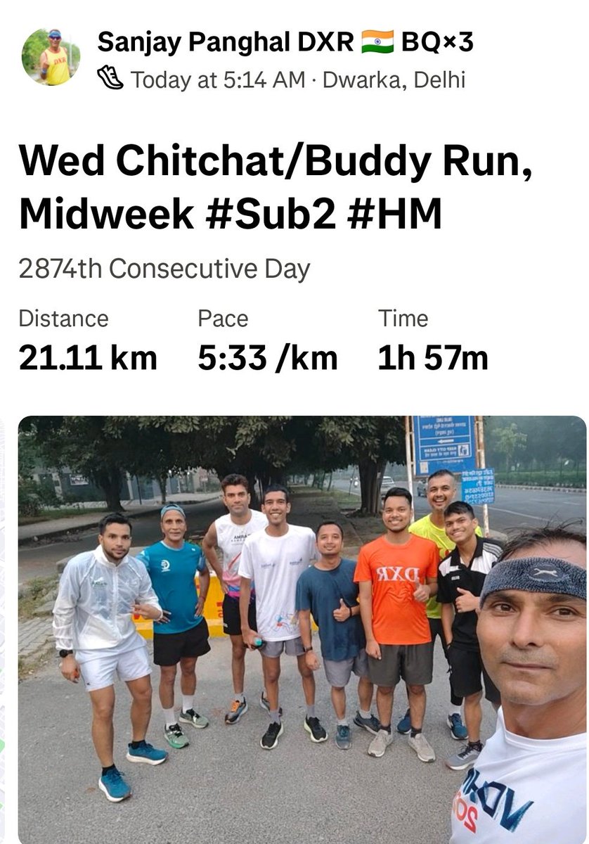 sanjaypanghal's tweet image. इंसान स्वयं को देता धोखा, गर समझे कि है उसकी कोई अहमियत,
पेड़ सुख जाए तो परिंदो को भी नही रहती है उसकी जरूरत।
Wed Chitchat/Buddy Run, Midweek #Sub2 #HM 
#AdmireYourself 
#pangale #nonstoprunner #Runपगले #DXR #मक्खनदौड़ #RunningMonk #fitness #running @FitIndiaOff 
@DwarkaXpress