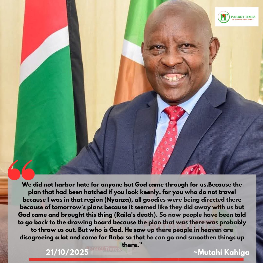 We did not harbor hate for anyone but God came through for us.Because the plan that had been hatched if you look keenly, for you who do not travel because I was in that region (Nyanza), all goodies were being directed there because of tomorrow's plans because it seemed like they