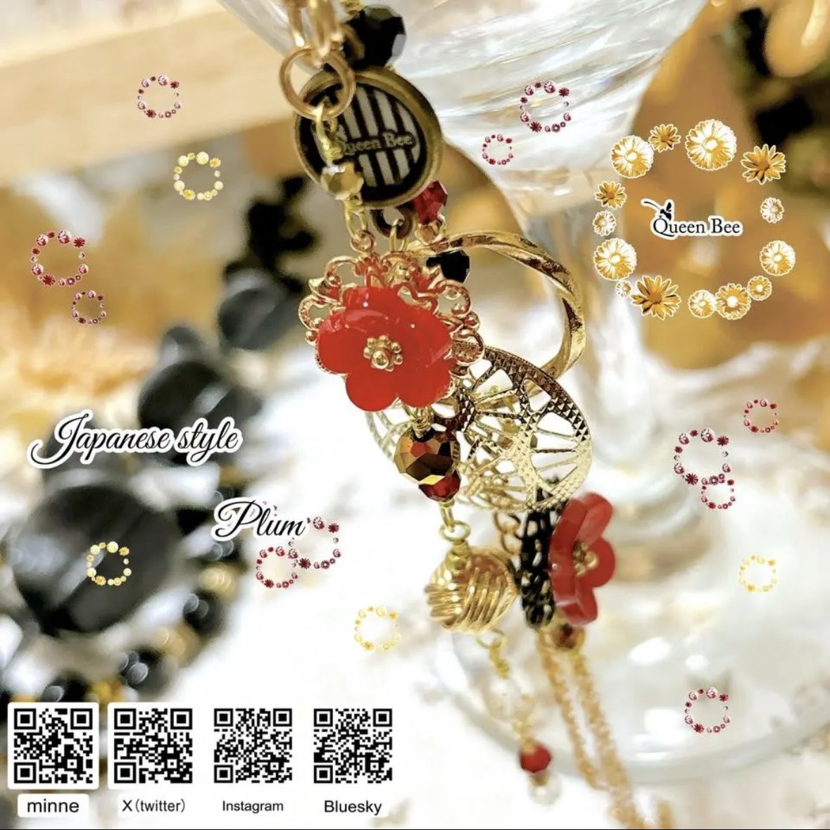 k68253449's tweet image. 和と赤❤️💐

#梅
#ハンドメイドアクセサリー