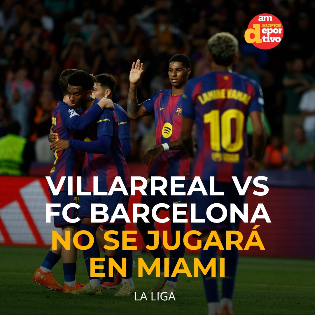 .<a href="/LaLiga/">LALIGA</a> informó que el partido entre <a href="/VillarrealCF/">Villarreal CF</a> y <a href="/FCBarcelona/">FC Barcelona</a> no se jugará en Miami, como se había planeado en agosto de este año.
El partido está programado para jugarse el próximo domingo 21 de diciembre en el estadio de la Cerámica.