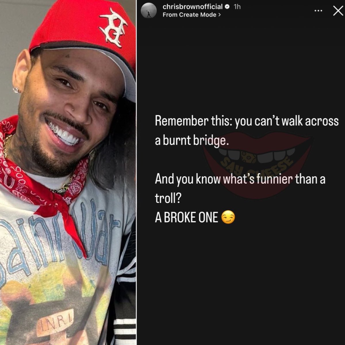 Chris Brown seemingly responds to Kevin Mccall crying about being on EBT and asking for $25k he's allegedly owed