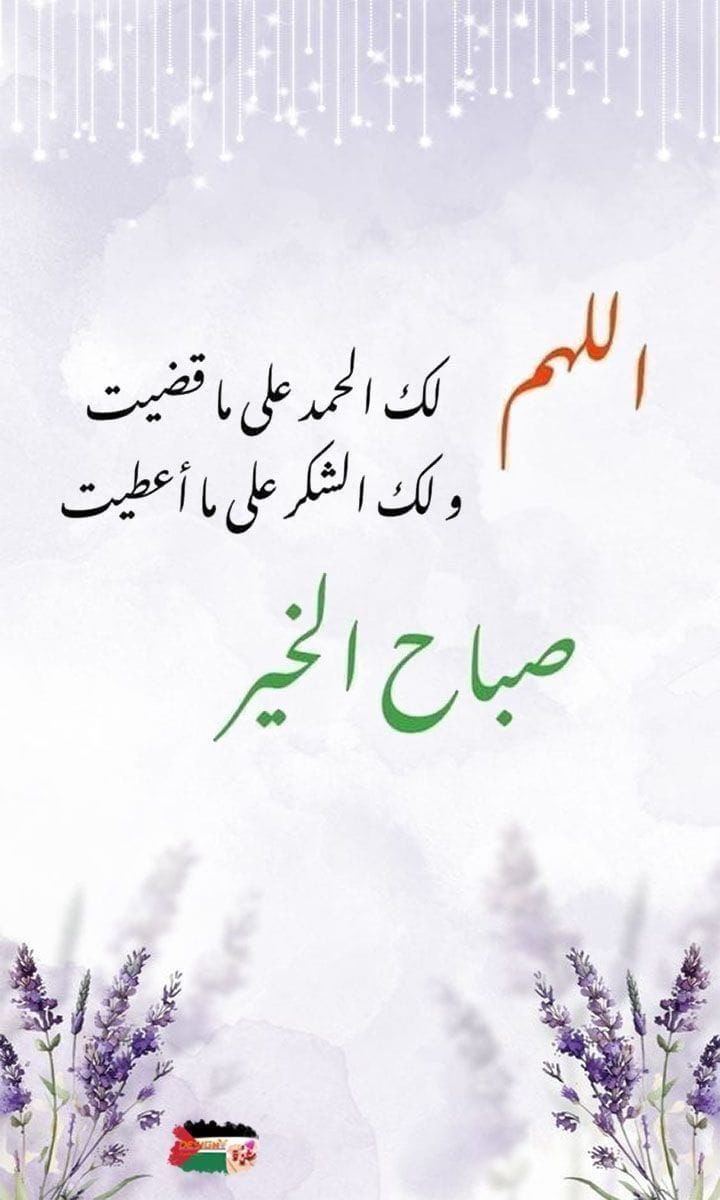AOB__2's tweet image. صباح النور والبركة
صباحٌ يفيض طمأنينة تُزهر معه القلوب وتبتسم الأرواح. صباحٌ يبدأ بالحمد لله على نِعَمه ويمضي بيقين أن القادم أجمل بإذن الله. اللهم اجعل هذا الصباح مفتاحًا للخير ورضًا يغمر النفوس وتوفيقًا يسعد القلوب
#صباح_الخير
#أذكار_الصباح
#اوفيا_لسعادتكGp
#اصدقاء_حلا_للتبادل