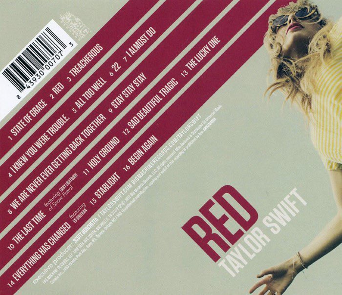 PopBase's tweet image. 13 years ago today, Taylor Swift released ‘RED.’