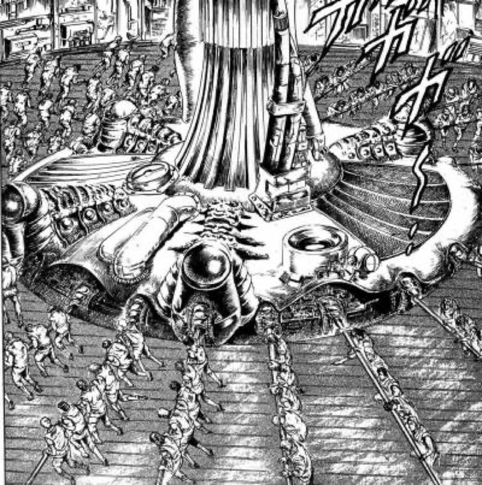 コイン精米機が無い大都会では。低階級市民が巨大な臼を回して精米する事で莫大な需要を補っているに違いない。>RT 