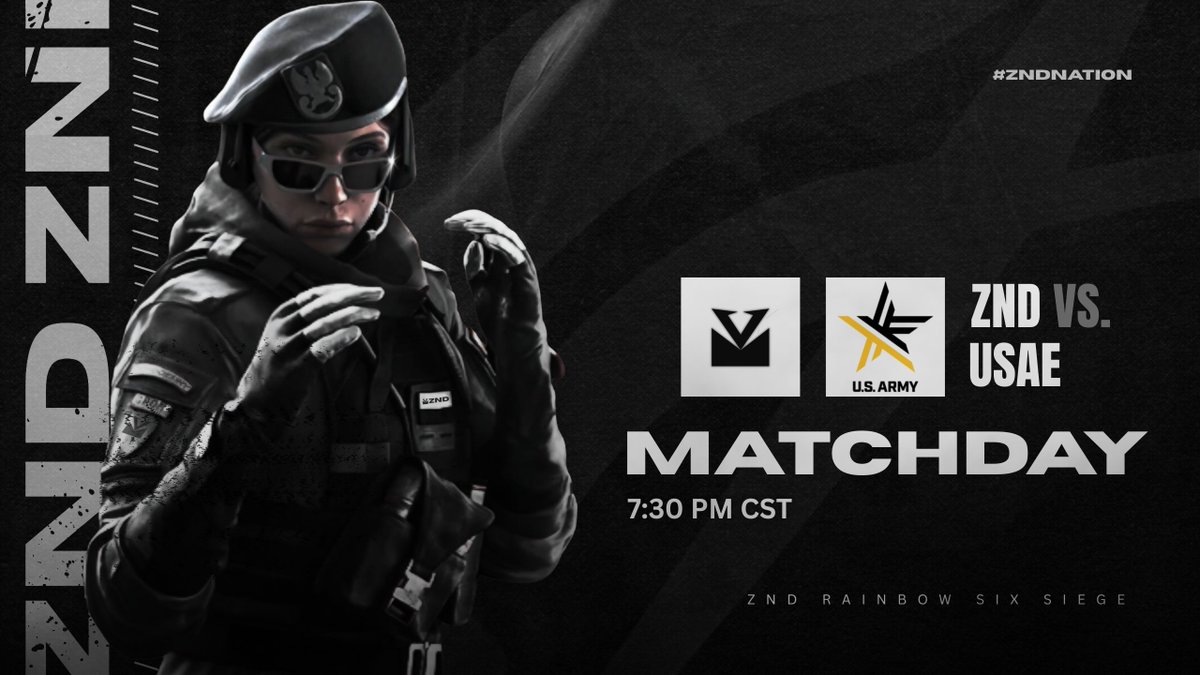 BALLER OPEN LEAGUE — MATCH DAY

Tomorrow @ 8:30 PM EST:
 [ZND] R6 Black vs <a href="/USArmyesports/">U.S. Army Esports</a>  

The team’s locked in and ready for battle as they take the stage in the Baller Open League. Let’s show our support and wish them luck!