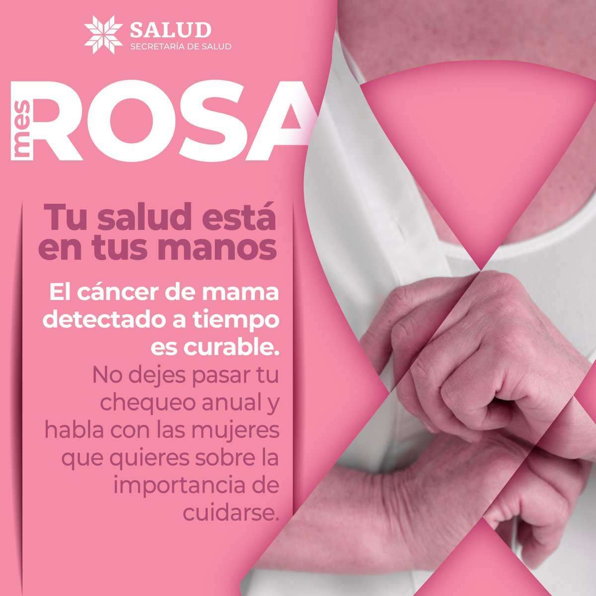 CronicaHidalgo's tweet image. Octubre es para recordar que la prevención salva vidas.
El #MesRosa es un llamado a crear conciencia, apoyarse entre mujeres y priorizar la salud.
#PrimeroTuSalud