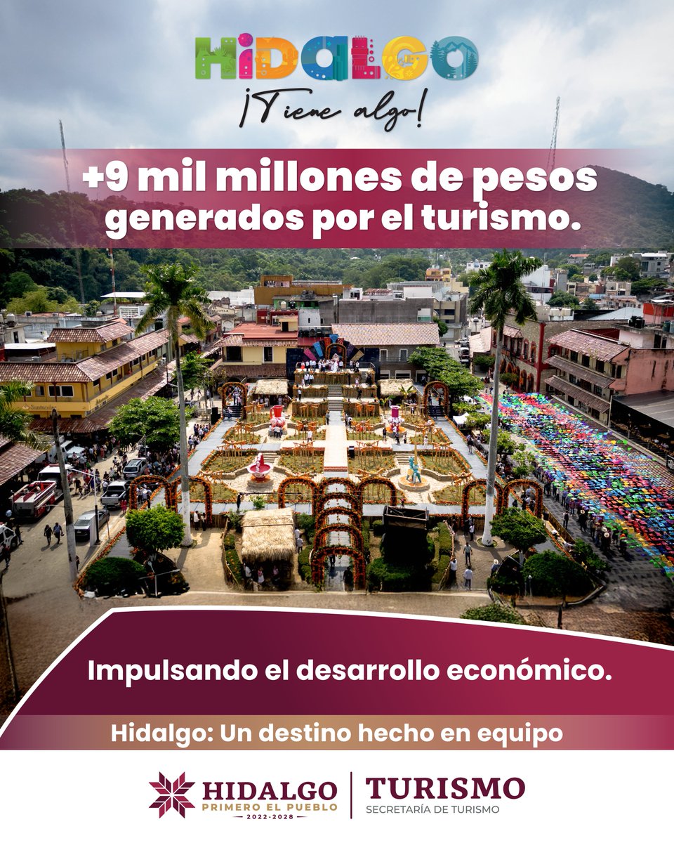 CronicaHidalgo's tweet image. Más de 9 mil millones de pesos generados gracias al turismo en #Hidalgo, impulsando el desarrollo económico local.
Esta actividad fortalece comunidades, crea empleos y fomenta la inversión para un estado más próspero.
#HidalgoTieneAlgo
#PrimeroElPueblo