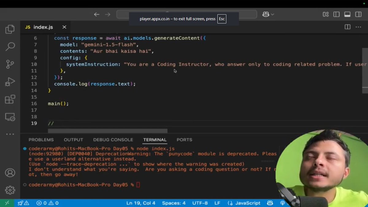 savita_gurjar30's tweet image. Topic: MegaProject: Leetcode
@rohit_negi9
Lecture 19: Integrate AI with LeetCode
GitHubRepo:github.com/savigurjar/Lee…
#LeetCodeProject #MegaProjectSeries #CoderArmy #RohitNegiBhaiya