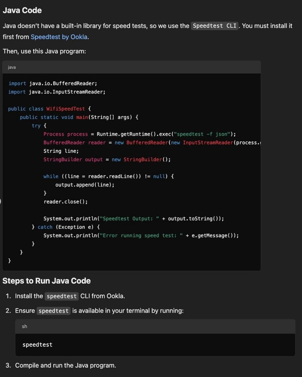 Python_Dv's tweet image. Check WiFi Speed 💻🧠💡
