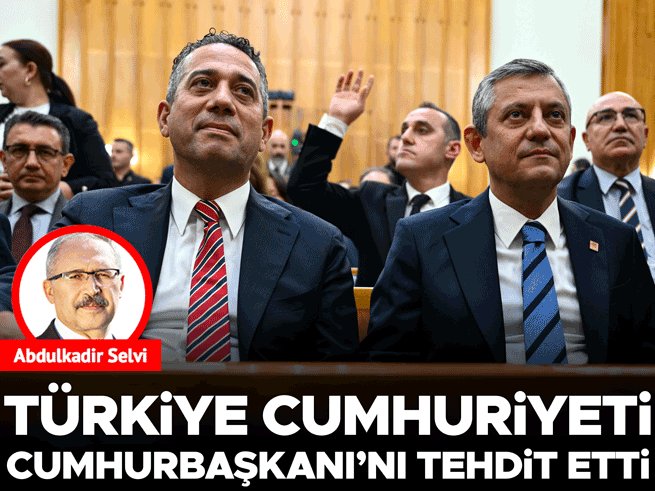 Hurriyet's tweet image. Abdulkadir Selvi yazdı: Türkiye Cumhuriyeti Cumhurbaşkanı’nı tehdit etti
🖊️ @abdulkdir_selvi
hurriyet.com.tr/yazarlar/abdul…