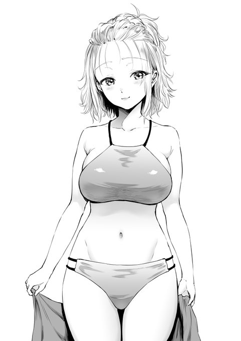 やる事色々あるのに妄想が捗って描いた巨乳低身長小動物系ギャルとその彼氏(長身)。 