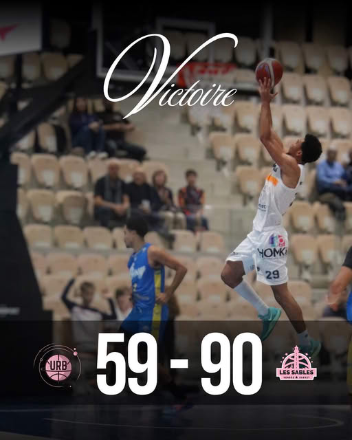 Europe2Vendee's tweet image. #Basket #NM1 🏀 
#LSVB est allé gagner hier soir chez Rennes ; et largement sur le score de 59-90 !  Les Sables, qui comptent 6 victoires en 7 matchs dans ce championnat de France, sont 3è du tableau 🔥
#Europe2Vendée