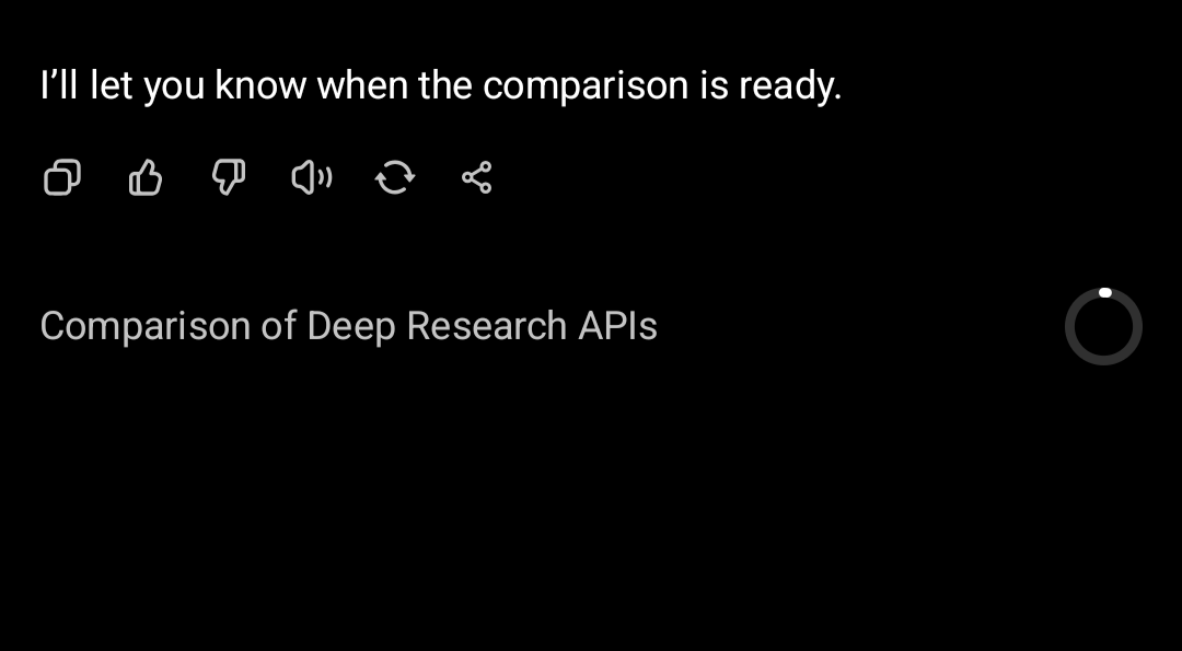 Using Deep Research to Deep Research Deep Research APIs.     I like this part of 2025