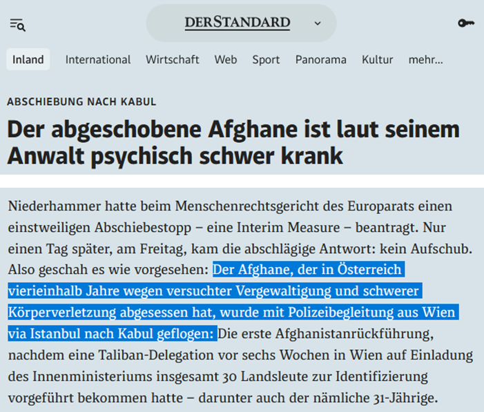 FHMaverick's tweet image. Es ist so wichtig, dass @derStandardat solche netten Leute als psychisch schwer kranke Opfer framet, denn die Bevölkerung muss endlich ob dieser fürchterlichen Abschiebepraxis aufgerüttelt werden 🫶

#OpenBorders