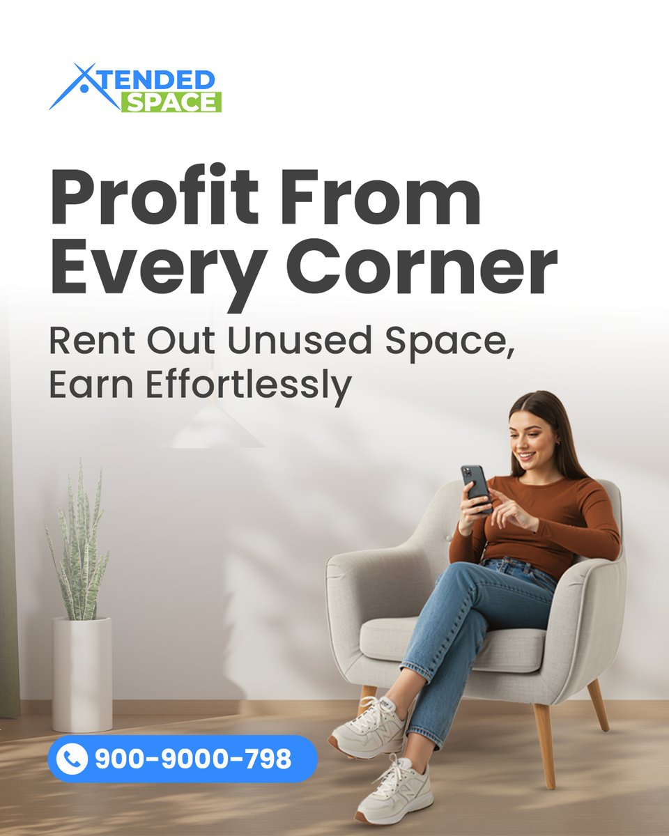 XtendedSpace's tweet image. Share space, save smart!
📞 900-9000-798
🌐 xtendedspace.com
Xtended Space connects you with nearby storage options—secure, flexible, and cost-effective. Your extra space, someone else’s solution!
#SmartStorage #SpaceSolutions #XtendedSpace #SecureStorage