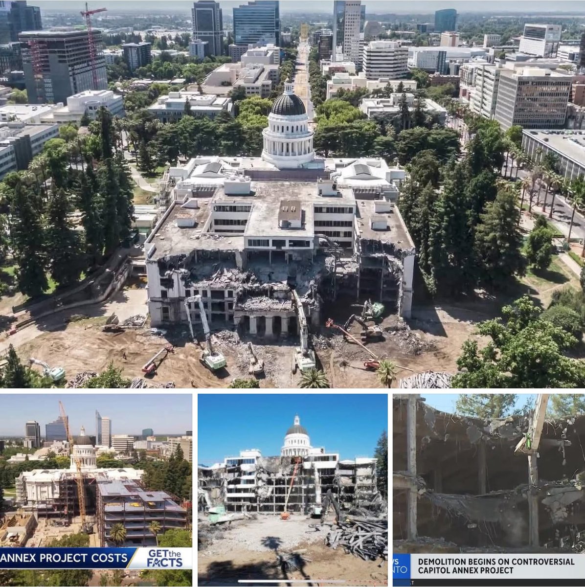 Meanwhile in CA Gavin is spending 3B of tax payer money to knockdown a portion of the CA Capitol as part of a renovation. Where is the outrage that the CA Democrats are destroying a historic building? Bad optics consider people in LA can’t rebuild their homes after the fires.