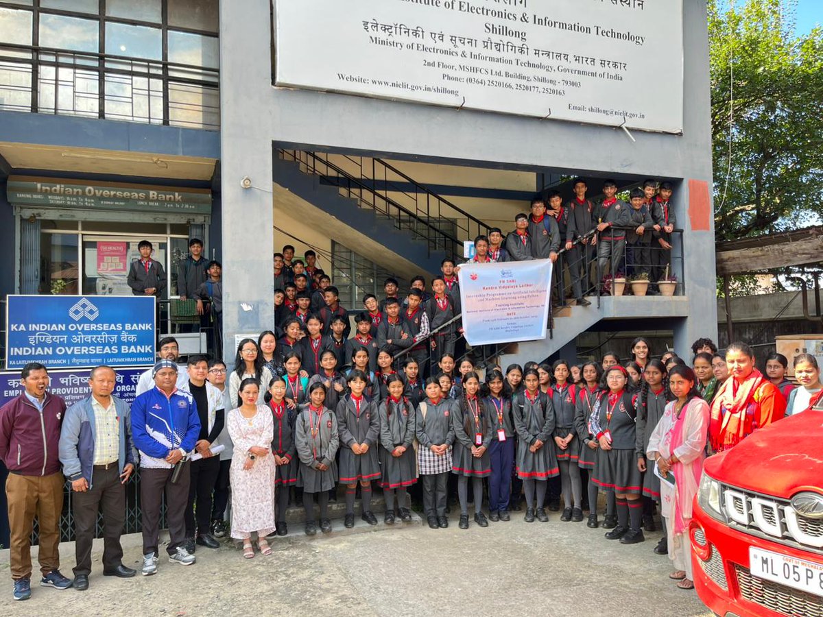 SHL_NIELIT's tweet image. As part of the Internship Program on "Artificial Intelligence and Machine Learning using Python" conducted for the students of PM Shri Kendriya Vidyalaya, Laitkor Peak, Shillong, the students visited the laboratories of NIELIT Shillong . @NIELITIndia @GoI_MeitY