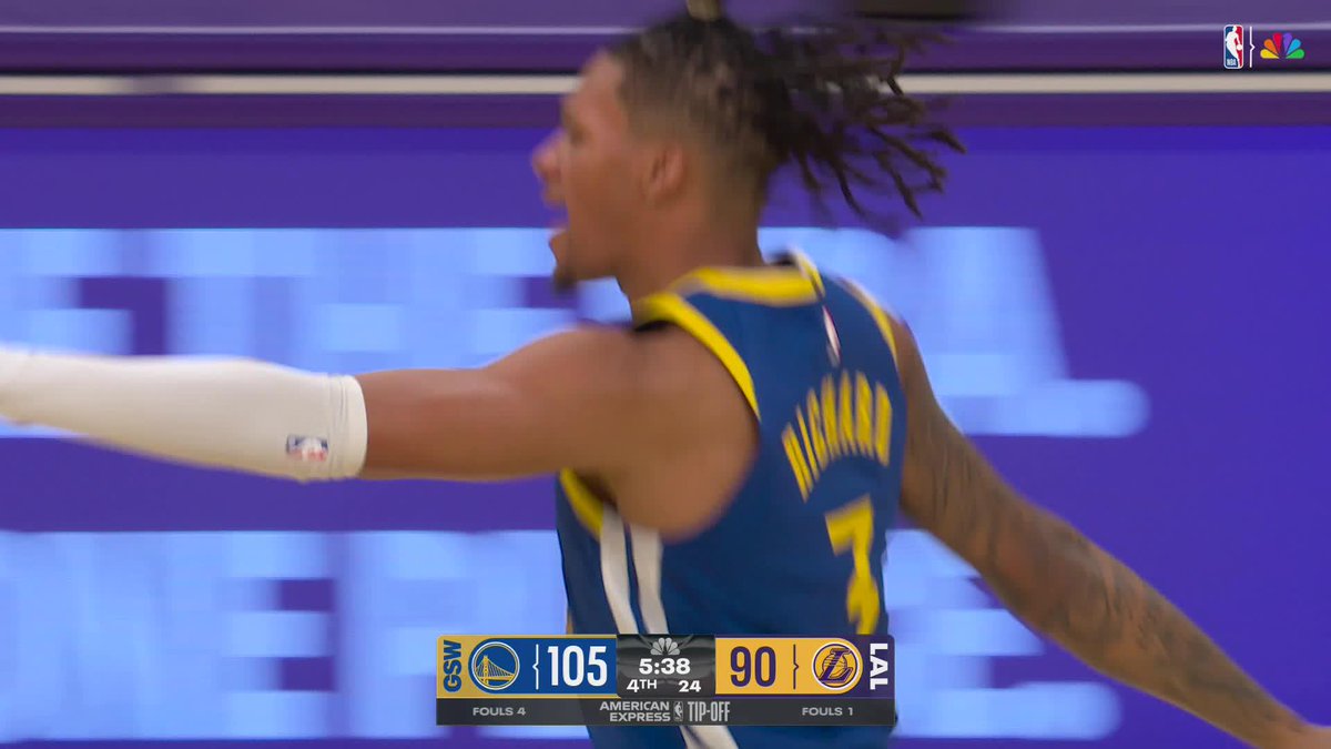 Will Richard for three 

📺 @NBAonNBC 
