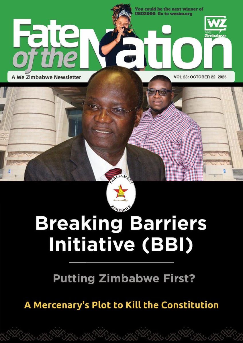 LynneStactia's tweet image. 🔹Guys, here is a great read by @mafira_kurewa: #FateoftheNation. He breaks down the plot of Professor Jonathan Moyo and Glen Mupani, which was stitched together in a bid to defeat our constitution and protect Emmerson Mnangagwa’s presidency under the guise of healing the nation…