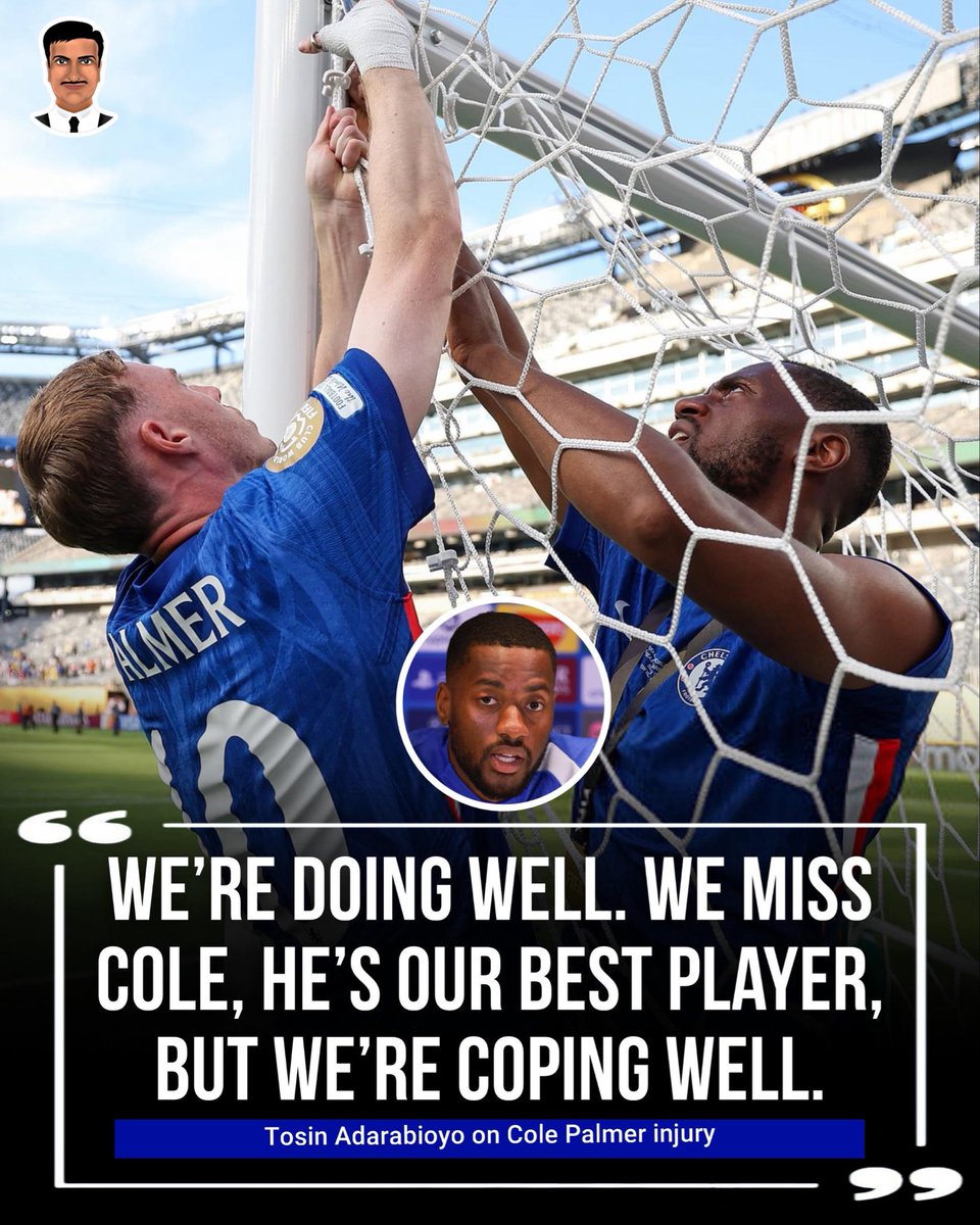 Tosin Adarabioyo talking about Cole Palmer.