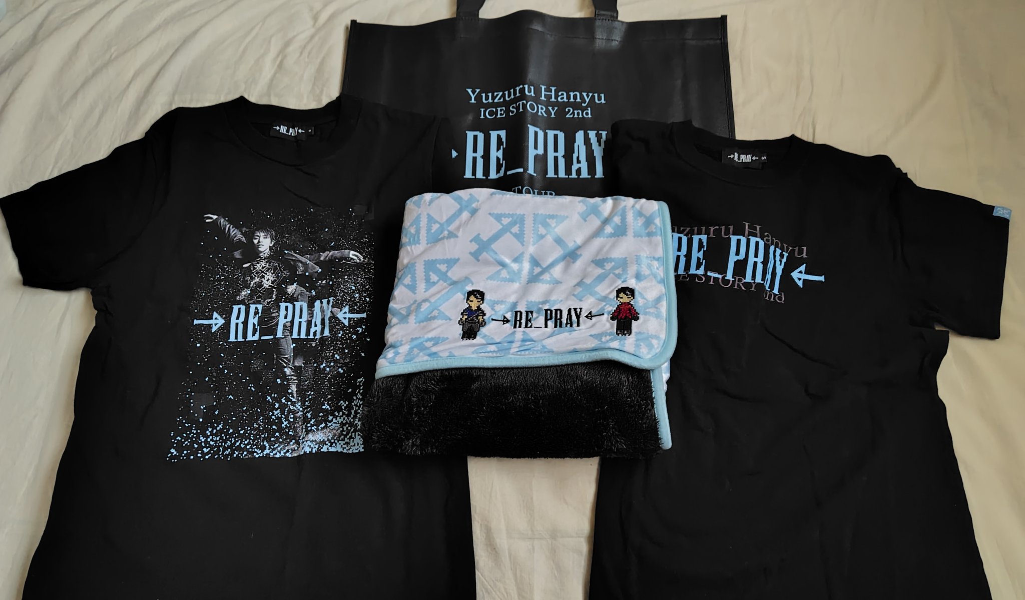 羽生結弦 RE-PRAY パーカー ブラック Lサイズ ジップパーカー 羽生結弦