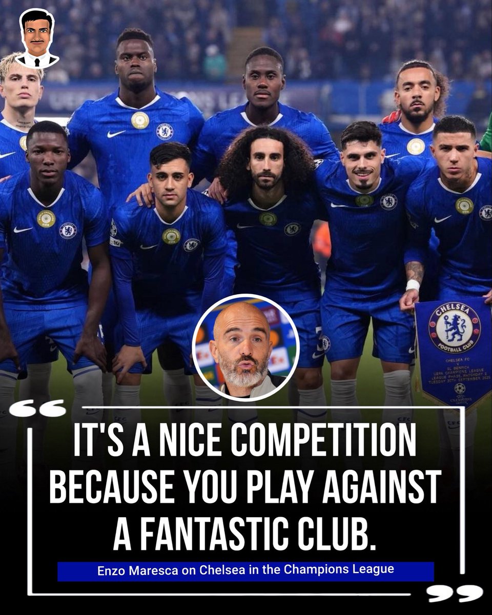 Enzo Maresca talking about the Champions League.
