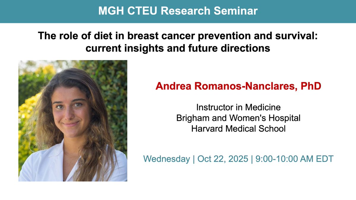 Clinical & Translational Epidemiology Unit - MGH tweet media