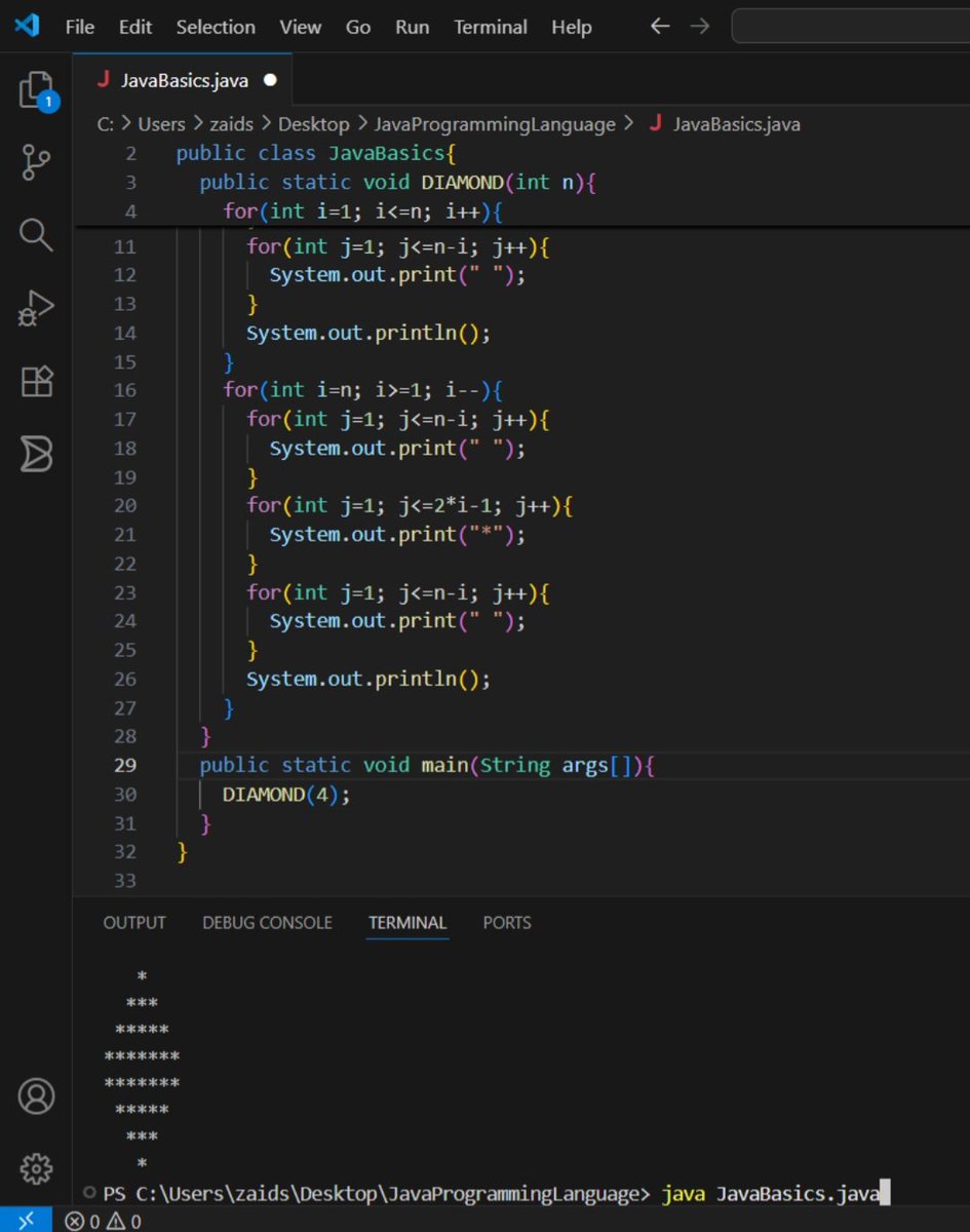 Zaid_shah313's tweet image. Back to work! After a short break...Building more logics #CodingJourney #javalanguage