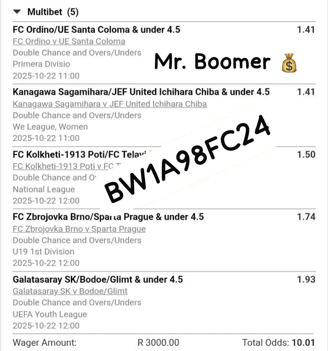 Well cooked breakfast slip. 10 odds 🔥🔥🔥

Kickoff at 11am 😎👍

BW1A98FC24