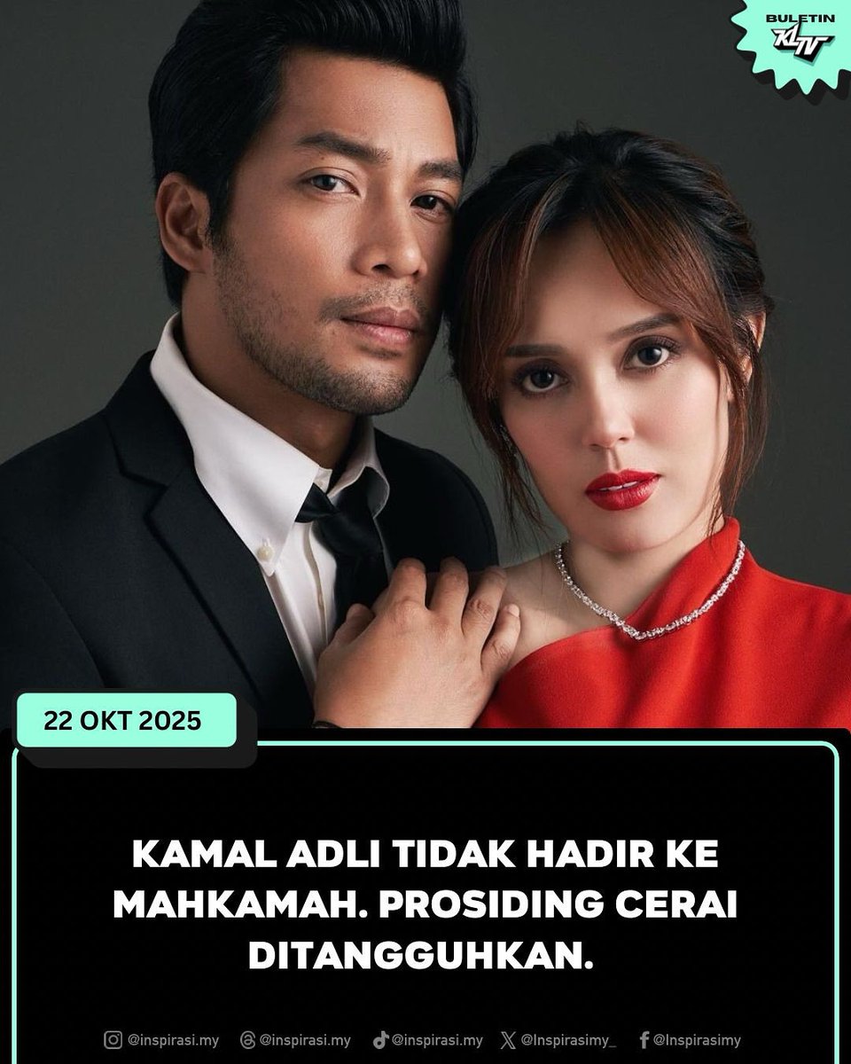 Dikatakan hilang sabar dan tiada persefahaman antara punca penceraian Uqasha dan Kamal Adli. Kes penceraian mereka akan ditangguhkan pada 28 Oktober depan. Moga dipermudahkan urusan mereka. #KongsiInspirasiMY #InspirasiUnifiTV #KLTV_MY