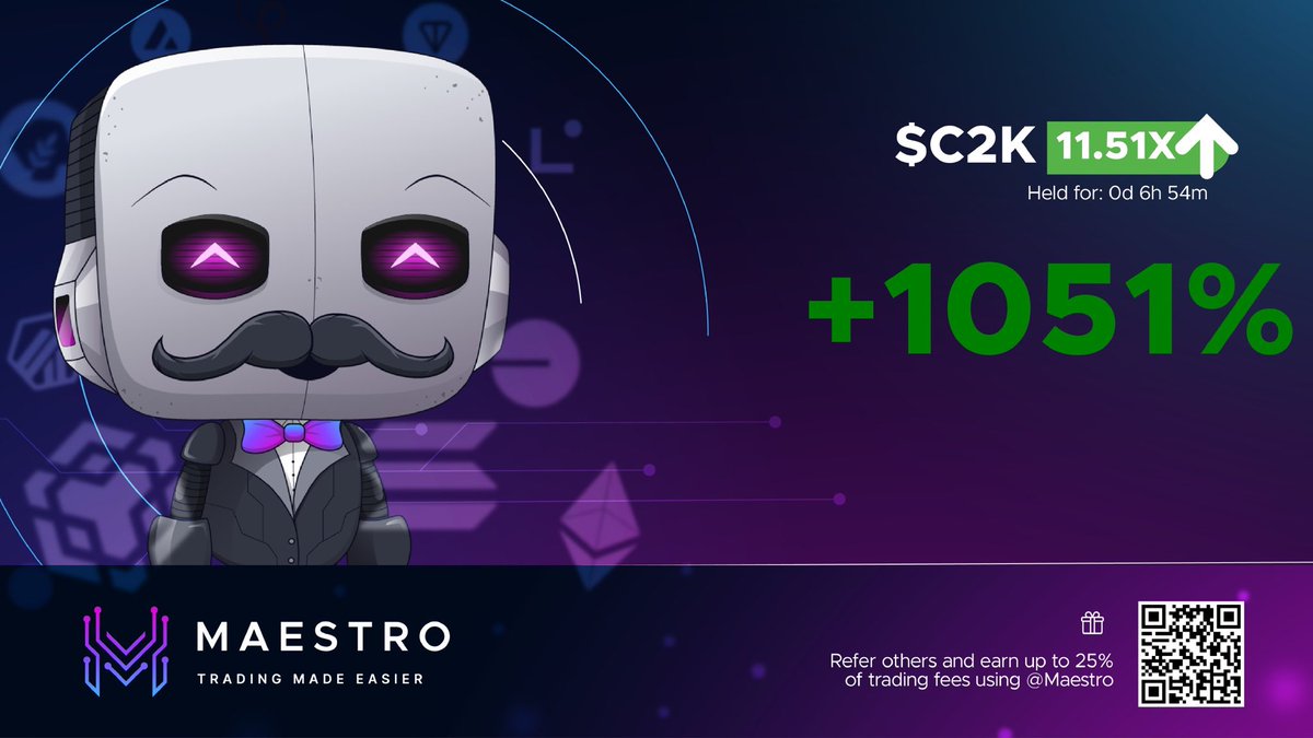 CryptoGAT8's tweet image. Trade with Maestro!
t.me/maestro?start=…