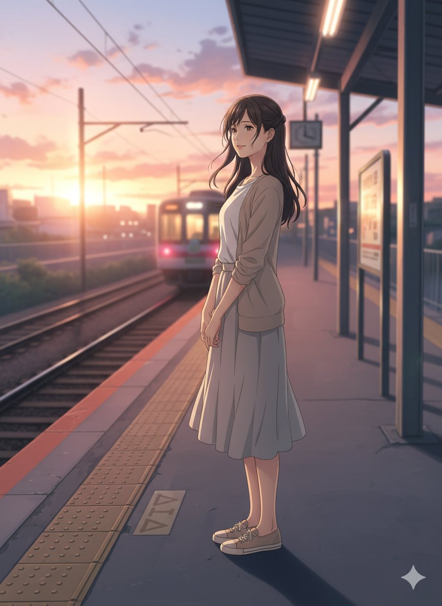 old_nightly's tweet image. 日系插画练习(3)
电车月台 · 黄昏等待
神社阶梯 · 秋日祈愿