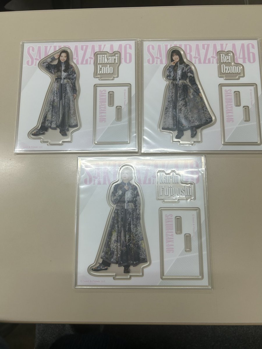 eg_noya's tweet photo. ローソン 櫻坂46 一番くじ トレ 交換

譲▶︎アクスタ 遠藤光、大園、藤吉
求▶︎同種武元＞＞異種武元(アクスタ、アクキー等)

お気軽にお声掛けください(՞ .  ̫ .՞)" https://t.co/RXLQoGHmBC
