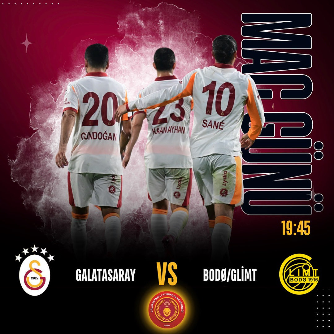 🏆UEFA Şampiyonlar Ligi
⚽️ Bodø/Glimt
⏰ 19.45
#GSvBG #UCL
Başarılar #Galatasaray