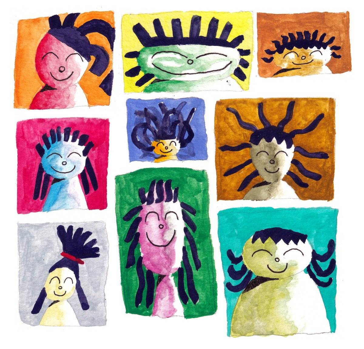 BILLIONS must SMILE! (2025)

Watercolor on paper.