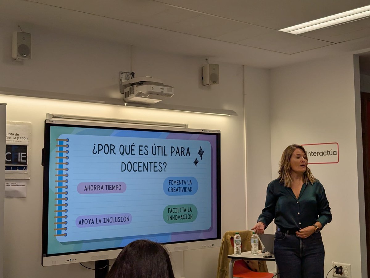 CFIE_Avila's tweet image. Hoy en @CFIE_Avila "LA INTELIGENCIA ARTIFICIAL Y LAS TIC EN EDUCACIÓN INFANTIL" con @kristinita88 en el aula #EFFA No solo exploramos la #IA, sino también #Metodología y el trabajo por #Rincones en el aula. ¡Innovación y práctica para los más peques!
#FormaciónCyL #TiCyL