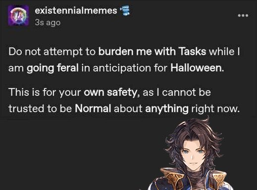 I want you all to know I posted this in Lancecord hours before Halloween Lancelot dropped 

I have to make a new version now lol